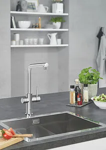 Смеситель для кухни с фильтром и встроенным нагревом воды Grohe Red II Duo хром 30325001, 3
