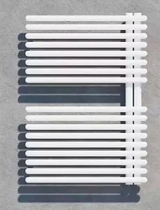 Полотенцесушитель водяной лесенка Lazzarini Garda 700х600 белый 388578, 3