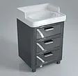 Тумба-умывальник подвесная Kerama Marazzi Pompei 60 чёрный PO.60.3\BLK+PO.wb.60