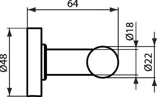 Крючок двойной Ideal Standard IOM хром A9116AA