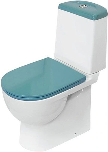 Унитаз-компакт Sanita Luxe Best Color Sea белый/бирюзовый WC.CC/Best/2-DM/TUR.G/S1