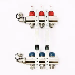 Группа коллекторная с расходомерами 3 отвода 1&quot;в/в x ¾&quot;ек Uni-fitt 440E4303, 4