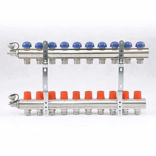Группа коллекторная без расходомеров 10 отводов 1&quot;в/в x ¾&quot;ек Uni-fitt 441E4310