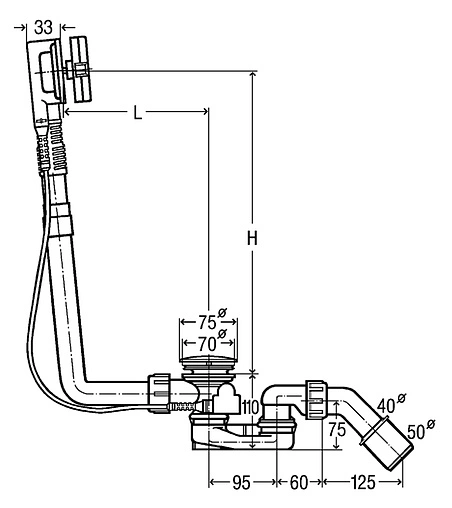 Слив-перелив для ванны Viega Multiplex 6162.45 хром 101909 Слив-перелив для ванны Viega Multiplex 6162.45 хром 101909