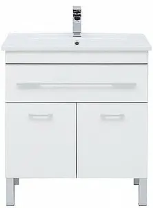 Тумба-умывальник напольная Aquanet Верона N 75 белый 00186244+00182319, 4