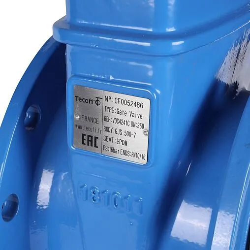 Задвижка с обрезиненным клином фланцевая Ду250 Ру16 Tecofi VOC4241C-00EP0250 Задвижка с обрезиненным клином фланцевая Ду250 Ру16 Tecofi VOC4241C-00EP0250