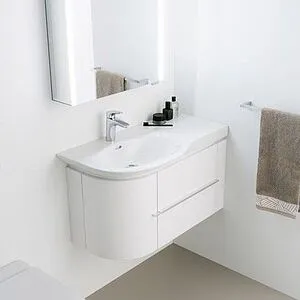 Тумба-умывальник подвесная Laufen Palace 90 R белый матовый 4.0153.2.075.463.1+8.1670.2.000.104.1, 3