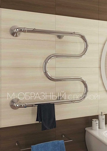 Полотенцесушитель водяной Terminus М-образный с/п AISI 32х2 600х400 полированная сталь 4620768880377