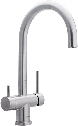 Смеситель для кухни с подключением к фильтру Swedbe Selene Plus нержавеющая сталь 8042 Смеситель для кухни с подключением к фильтру Swedbe Selene Plus нержавеющая сталь 8042