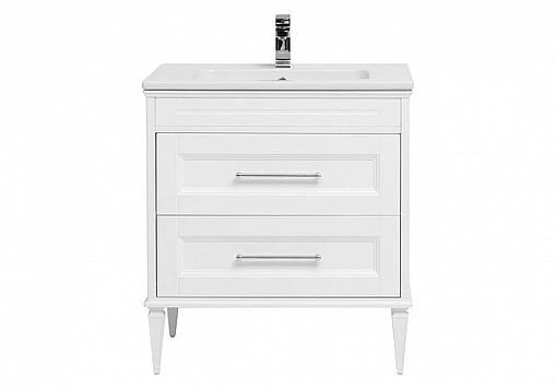 Тумба под умывальник Aquanet Бостон М 80 белый 00209677