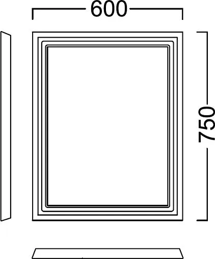 Зеркало с подсветкой Kerama Marazzi Pompei 60 чёрный PO.mi.60\BLK
