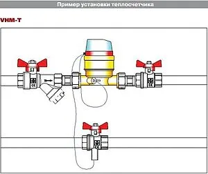 Теплосчетчик Ду15мм Valtec VHM-T VHM-T-15/0,6-О, 2