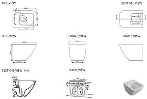 Унитаз подвесной безободковый Allen Brau Liberty 3 Tornado белый 4.33012.20, 2