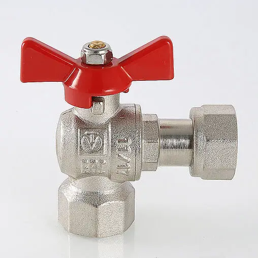 Кран шаровый с накидной гайкой угловой ½&quot;в x ½&quot;нг Valtec Base VT.266.N.0404