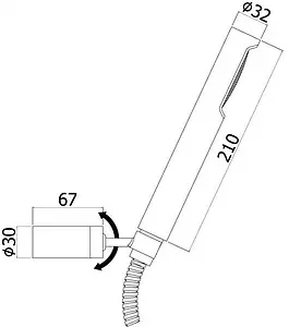 Душевой набор Paffoni Birillo хром ZDUP036CR, 2