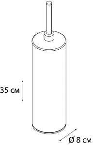 Ёршик для унитаза Fixsen Plank хром FX-442, 2