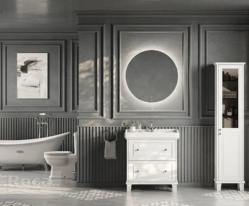 Шкаф-пенал напольный Roca Carmen 44 белый матовый ZRU9307846