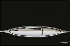 Клавиша смыва для унитаза BelBagno Artcraft BB-P46001 кнопки/хром глянцевый, панель/стекло черный