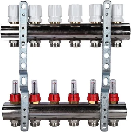 Группа коллекторная с расходомерами 6 отводов 1&quot;в/в x ¾&quot;ек Luxor CD 473M/6 15652706MN