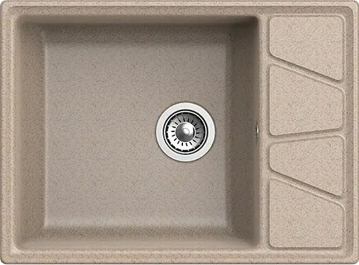 Мойка кухонная GranFest Vertex V-680L песочный