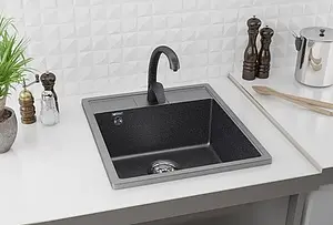 Мойка кухонная Ulgran U-406-309 тёмно-серый Мойка кухонная Ulgran U-406-309 тёмно-серый, 3