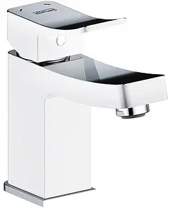 Смеситель для раковины Wasserkraft Aller белый/хром 1063WHITE Смеситель для раковины Wasserkraft Aller белый/хром 1063WHITE, 1