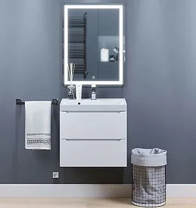 Зеркало с подсветкой Uperwood Tanos 60 с подогревом белый/серебро 291020220 Зеркало с подсветкой Uperwood Tanos 60 с подогревом белый/серебро 291020220, 5