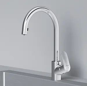 Смеситель для кухни с выдвижным изливом Am.Pm Like хром F8012000 Смеситель для кухни с выдвижным изливом Am.Pm Like хром F8012000, 3