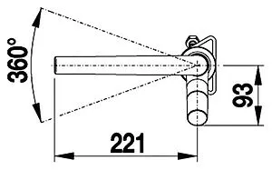 Смеситель для кухни Blanco Yovis хром 518290, 3