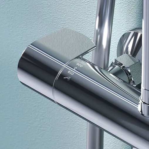 Душевая система с термостатом для ванны Am.Pm X-Joy хром F0785A500 Душевая система с термостатом для ванны Am.Pm X-Joy хром F0785A500