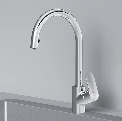 Смеситель для кухни с выдвижным изливом Am.Pm Like хром F8012000