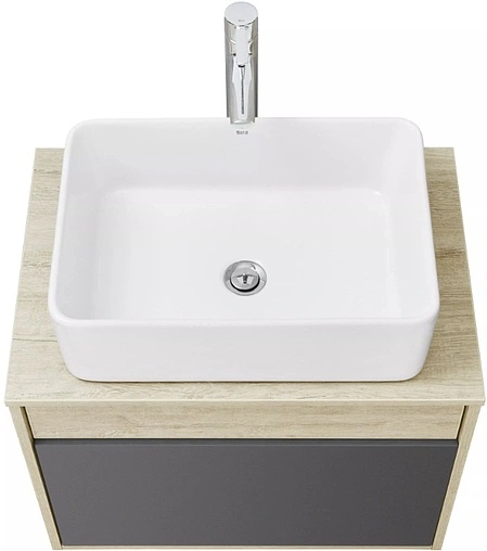 Тумба-умывальник подвесная Aquaton Лофт Урбан 65 графит/орегон 1A2540K2LQX60