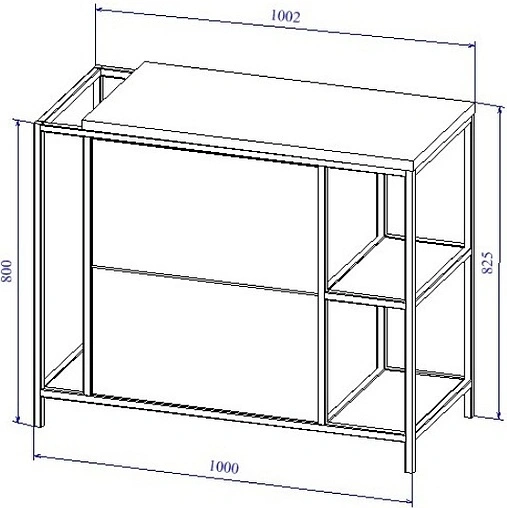 Тумба под умывальник напольная Cersanit Bosquet 100 дуб 63013