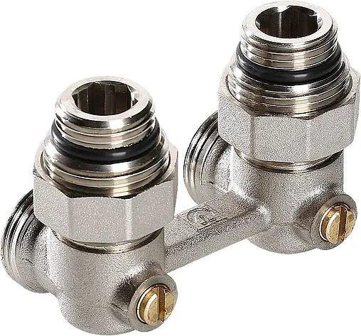 Узел нижнего подключения радиатора угловой ¾&quot;ек x ¾&quot;ек (½&quot;н) Valtec VT.345.KNA.E04
