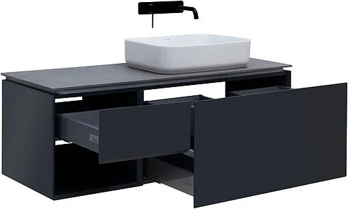 Тумба-умывальник подвесная Allen Brau Infinity 120 R антрацит 1.21008.AM+