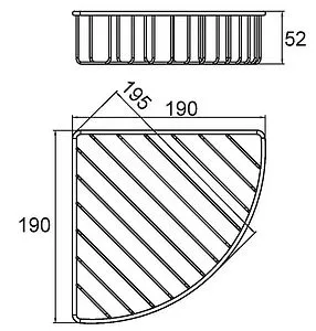 Полка Milardo Shelf хром 105WC00M44 Полка Milardo Shelf хром 105WC00M44, 2