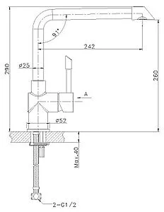 Смеситель для кухни Lemark Expert нержавеющая сталь LM5074S Смеситель для кухни Lemark Expert нержавеющая сталь LM5074S, 2