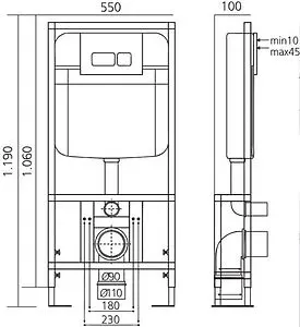 Комплект 5 в 1 Toni Arti Russi TA-01+TA-1900+TA-0042 с кнопкой Noche белый глянцевый, 2