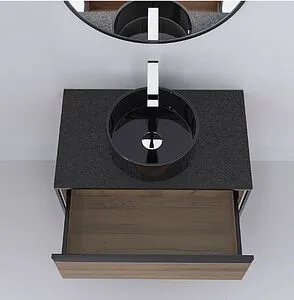 Тумба-умывальник подвесная Jorno Steal 90 древесный аттик/чёрный матовый Ste.01.90/P/Da+0025403 Тумба-умывальник подвесная Jorno Steal 90 древесный аттик/чёрный матовый Ste.01.90/P/Da+0025403, 4