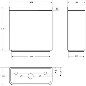 Бачок для унитаза BelBagno Energia белый BB8134T Бачок для унитаза BelBagno Energia белый BB8134T, 2