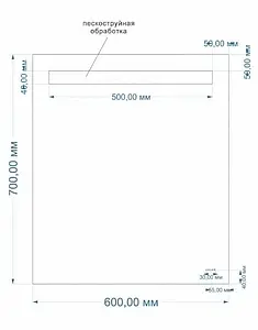 Зеркало с подсветкой Cersanit Led 010 Base 60 KN-LU-LED010*60-b-Os Зеркало с подсветкой Cersanit Led 010 Base 60 KN-LU-LED010*60-b-Os, 2