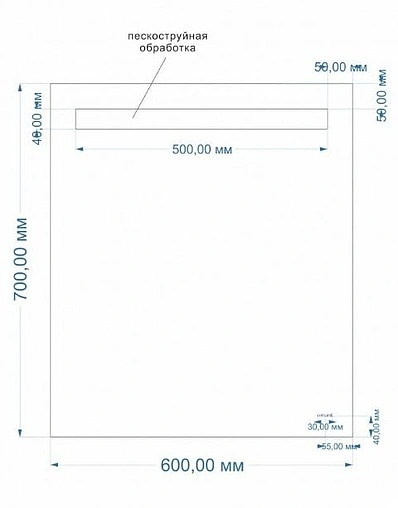 Зеркало с подсветкой Cersanit Led 010 Base 60 KN-LU-LED010*60-b-Os
