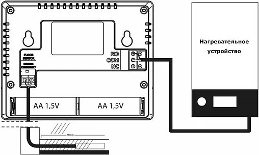 Проводной комнатный двухпозиционный регулятор котла TECH ST-292 v3 белый WG.11.0432