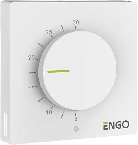 Проводной комнатный терморегулятор ENGO белый ESIMPLE-230W