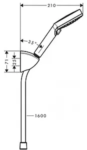 Душевой набор Hansgrohe Vernis Blend 100 Vario EcoSmart 2jet 160см хром 26278000 Душевой набор Hansgrohe Vernis Blend 100 Vario EcoSmart 2jet 160см хром 26278000, 2