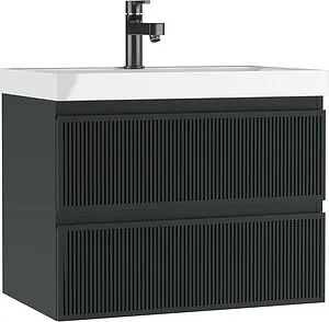 Тумба-умывальник подвесной Домино Tower 70 графит DT2501T+4670142930037, 1