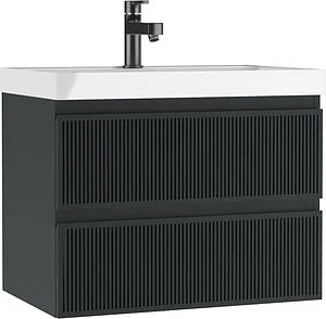 Тумба-умывальник подвесная Домино Tower 70 графит DT2501T+4670142930037, 1