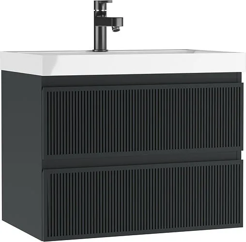 Тумба-умывальник подвесной Домино Tower 70 графит DT2501T+4670142930037