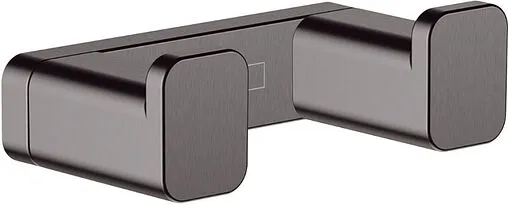 Крючок двойной Hansgrohe AddStoris шлифованный чёрный хром 41755340