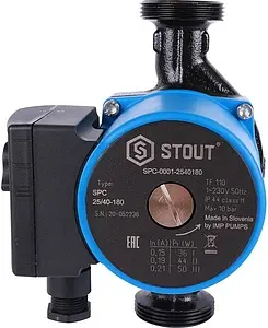 Насос циркуляционный Stout 25/40-180 SPC-0001-2540180 Насос циркуляционный Stout 25/40-180 SPC-0001-2540180, 2